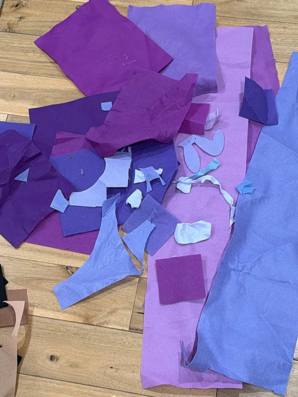HUGE Rainbow Felt Scrap Bundle Assortment